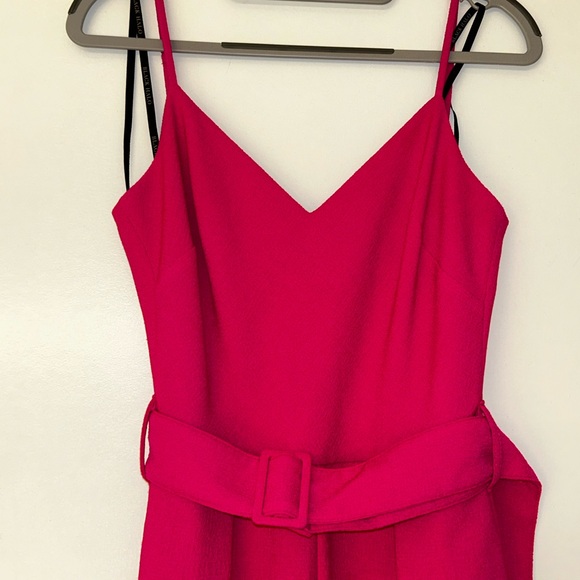 Black Halo ‘Mercer’ Jumpsuit - hot pink sz 0 - Picture 3 of 7